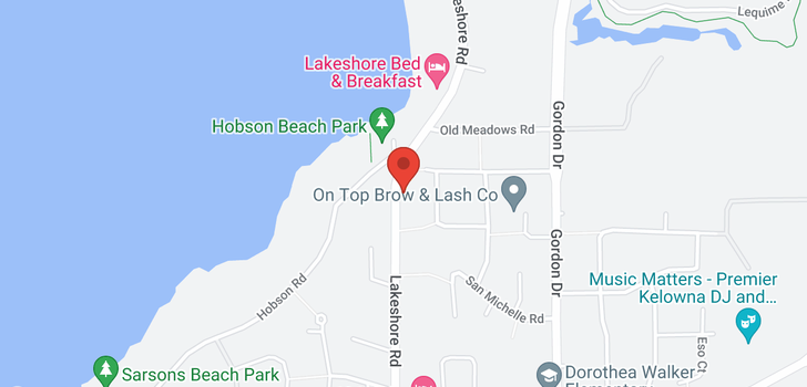 map of 4253 Lakeshore Road